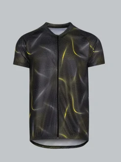 Fahrradjacke mit praktischer Rückentasche Schwarz