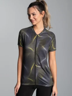 Fahrradjacke mit praktischer Rückentasche Schwarz