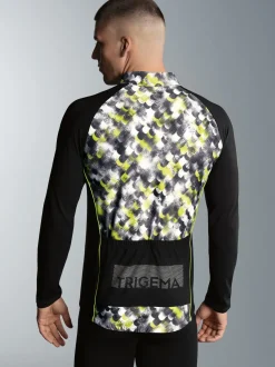 Fahrradjacke mit praktischer Rückentasche Schwarz