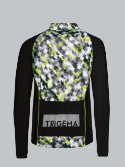 Fahrradjacke mit praktischer Rückentasche Schwarz