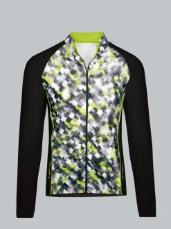 Fahrradjacke mit praktischer Rückentasche Schwarz