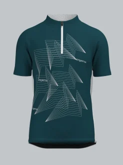 Fahrradjacke mit Spiralförmigen Design Saphir