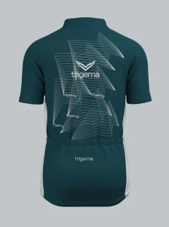 Fahrradjacke mit Spiralförmigen Design Saphir