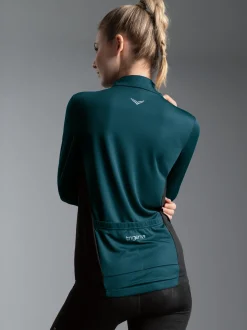 Fahrradjacke mit 3-Teiliger Rückentasche Saphir