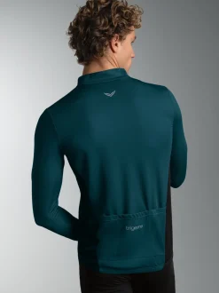 Fahrradjacke mit 3-Teiliger Rückentasche Saphir