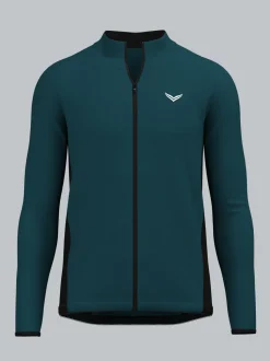 Fahrradjacke mit 3-Teiliger Rückentasche Saphir