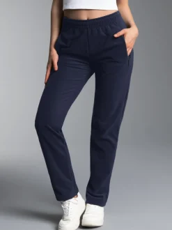 Fleece Freizeithose Navy