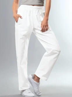 Freizeithose aus 100% Baumwolle Weiss