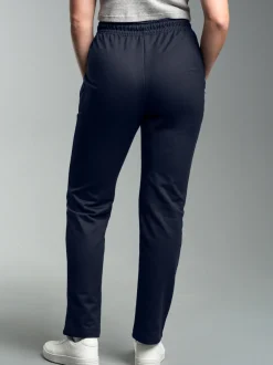 Freizeithose aus Sweat-Qualität Navy