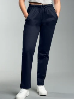 Freizeithose aus Sweat-Qualität Navy