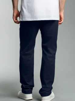 Freizeithose aus Sweat-Qualität Navy