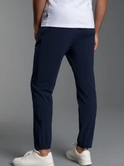 Freizeithose mit Bein-Reißverschluss Navy