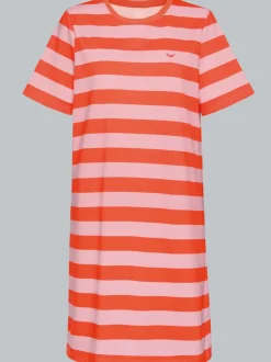 Heavy Kleid mit RingelmusterPeach