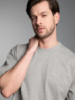 Heavy Oversized T-Shirt Grau-melange