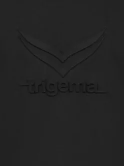Heavy Oversized T-Shirt mit 3D-Motiv Schwarz