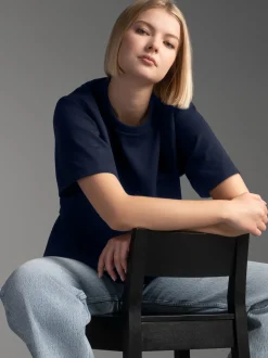 Heavy Oversized T-Shirt Navy