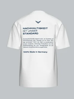 Heavy T Shirt 100% Baumwolle Weiss