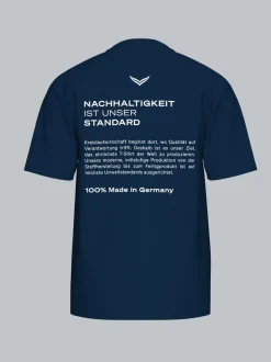Heavy T Shirt 100% Baumwolle Night-blue
