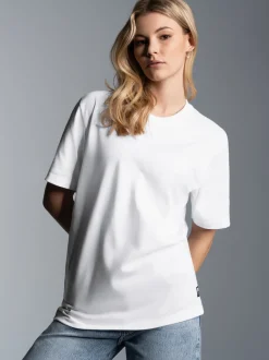 Heavy T-Shirt aus 100% recycelter Baumwolle Weiss