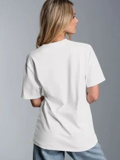 Heavy T-Shirt aus 100% recycelter Baumwolle Weiss