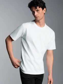 Heavy T-Shirt aus 100% recycelter Baumwolle Weiss