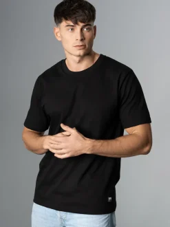 Heavy T-Shirt aus 100% recycelter Baumwolle Schwarz