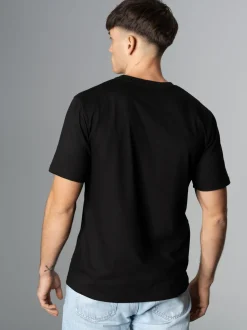 Heavy T-Shirt aus 100% recycelter Baumwolle Schwarz