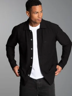 Hemdjacke/Overshirt Schwarz