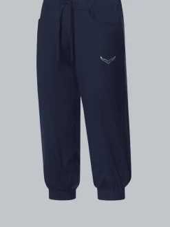 Hüfthose mit Kristallsteinen Navy