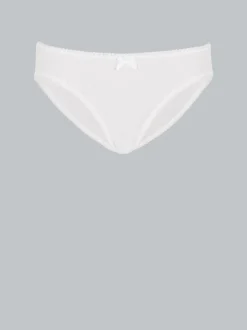Hüftslip mit Spitze im Doppelpack Weiss