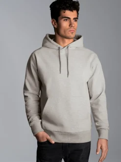 Hoodie aus SweatqualitätGrau-melange