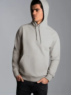 Hoodie aus SweatqualitätGrau-melange