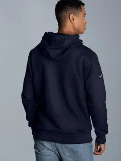Hoodie aus SweatqualitätNavy