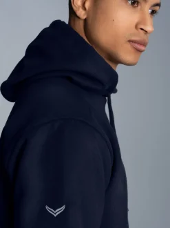 Hoodie aus SweatqualitätNavy