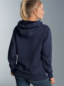 Hoodie aus SweatqualitätNavy