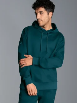 Hoodie aus SweatqualitätSaphir