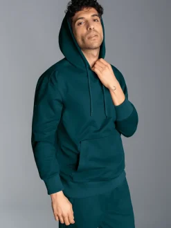 Hoodie aus SweatqualitätSaphir
