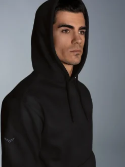 Hoodie aus SweatqualitätSchwarz