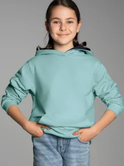Hoodie in leichter Sweat-Qualität Gletscher