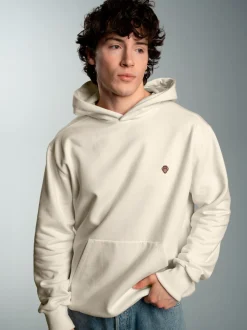 Hoodie mit Affe Charly-Stickmotiv Natur