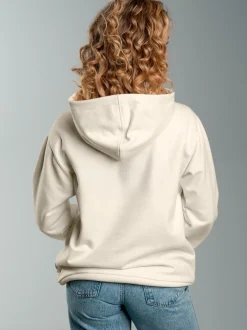 Hoodie mit Affe Charly-Stickmotiv Natur
