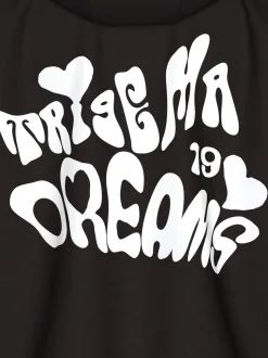 Hoodie mit großem Rückenprint Schwarz