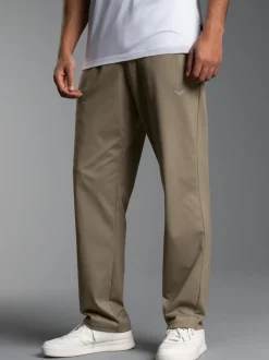 Hose DELUXE Baumwolle Taupe
