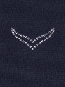 Jacke mit funkelnden Strass-Steinen Navy