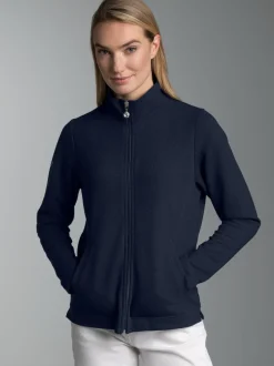 Jacke mit funkelnden Strass-Steinen Navy