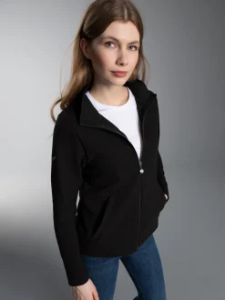 Jacke mit funkelnden Strass-Steinen Schwarz