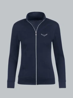 Jacke veredelt mit Kristallsteinen Navy