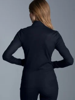 Jacke veredelt mit Kristallsteinen Navy