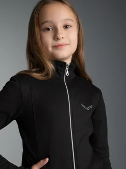 Jacke veredelt mit Kristallsteinen Schwarz