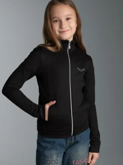 Jacke veredelt mit Kristallsteinen Schwarz